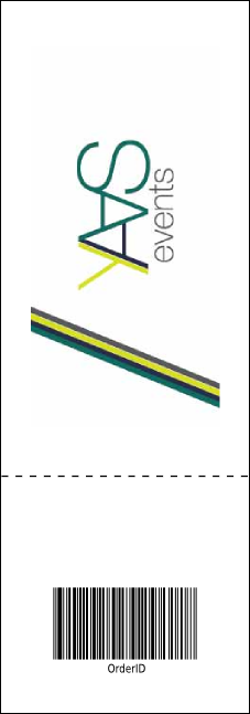 All Purpose Geometric Reserved Event Ticket Product Back