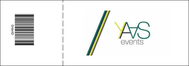 Gold Glitter Reserved Event Ticket Product Back