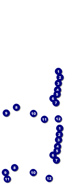 Modern Dance Reserved Event Ticket Front Field Markers