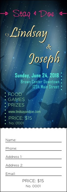 Stag and Doe Raffle Ticket Product Front