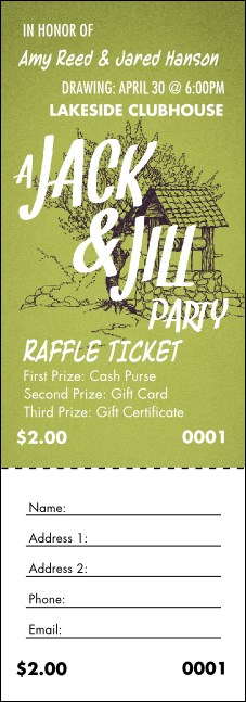 Jack and Jill Raffle Ticket Product Front