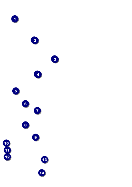 Stag and Doe Pattern Postcard Front Field Markers