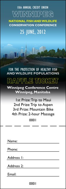 Winnipeg Raffle Ticket Product Front