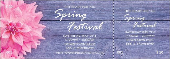 Spring Festival 2 Event Ticket Product Front