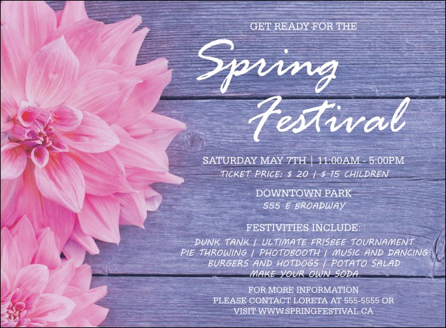 Spring Festival 2 Invitation Product Front