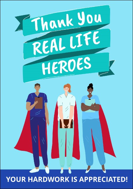 Thank You Heroes Club Flyer Product Front