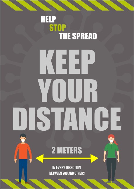 Keep Your Distance Club Flyer Product Front
