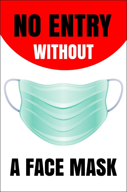 No Masks No Entry Poster Product Front