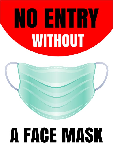 No Masks No Entry Flyer Product Front